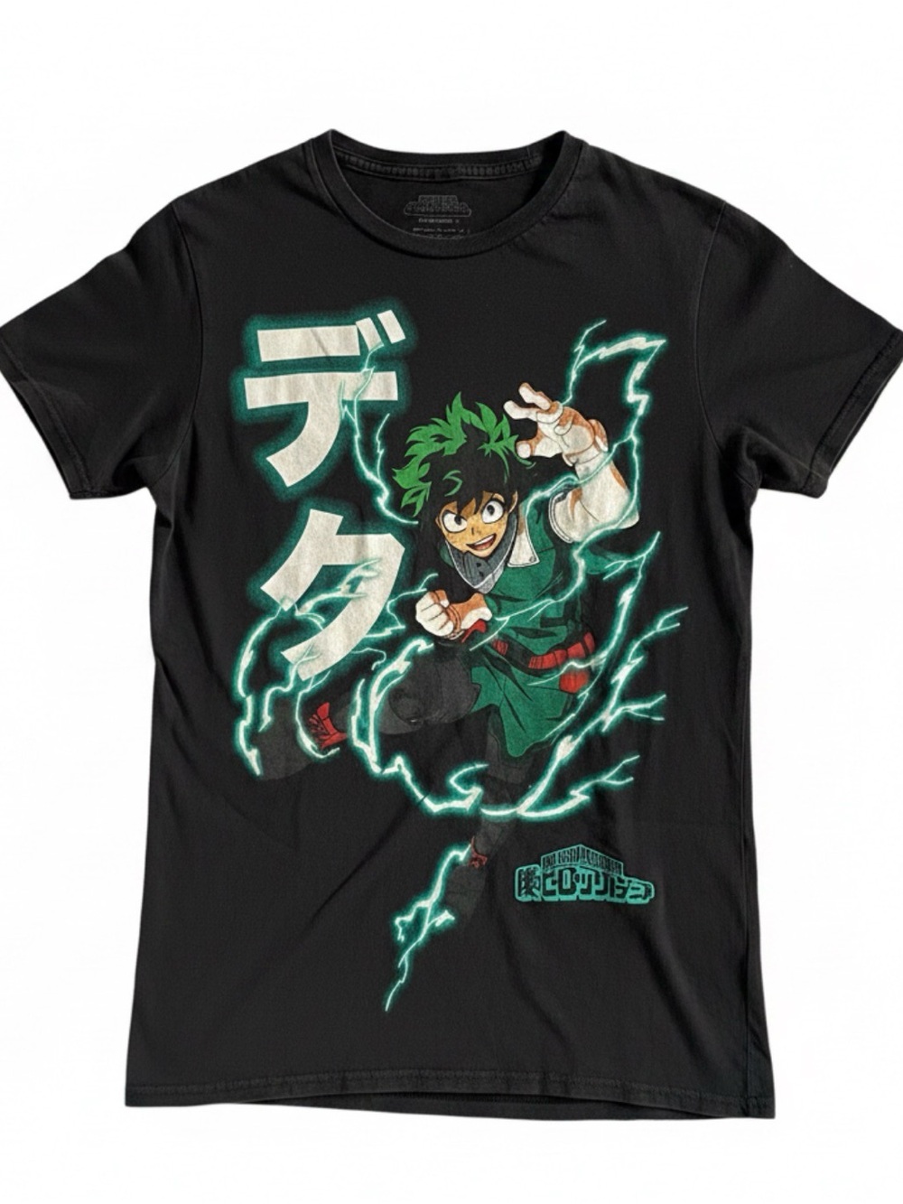 My Hero Academia Deku Izuku Midoriya One For All Lightning Tee Funimation